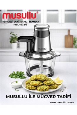 Musullu MSL-1232-3 Çok Amaçlı ve Çelik Hazneli Rondo Doğrayıcı 