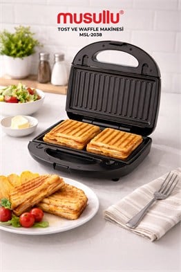 Musullu Tost ve Waffle Makinesi  MSL2038