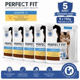Perfect Fit Tavuklu Yavru Kedi Kedi Maması 750 gr*5 ADET