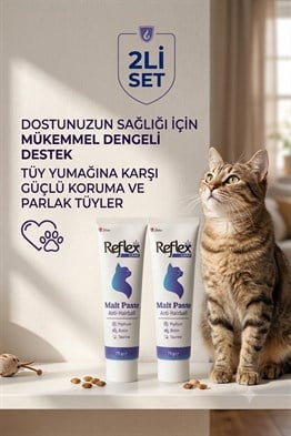 Reflex Care Tüy Yumağı Önleyici Malt Macun 75 G 2li set