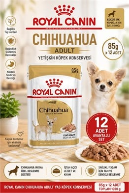 Royal Canin Chihuahua Adult Yas Köpek Konservesi 85 Gr*12li