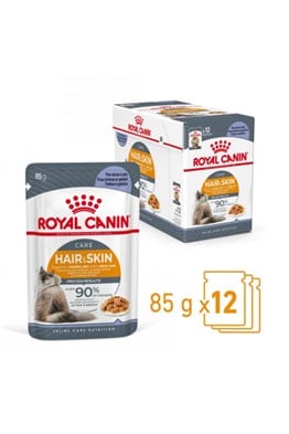 Royal Canin Jelly Hair Skin Kedi Yaş Maması 85 Gr x 12 Adet