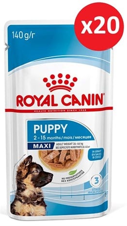 Royal Canin Maxi Puppy Yavru Köpek Yaş Maması 140 Gr x 20 Adet