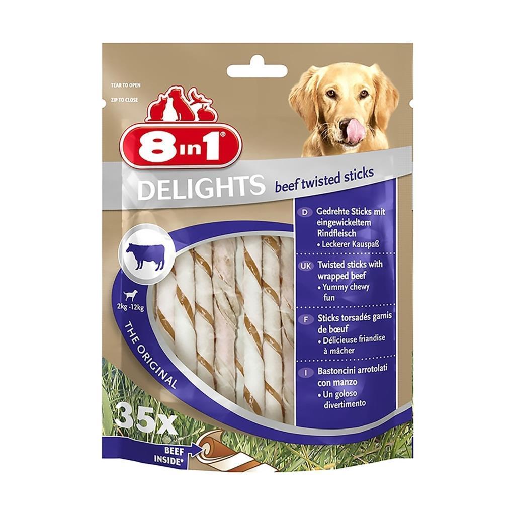 8in1 Delights Köpekler İçin Biftekli Ödül Çubuk 35 li 190 Gr