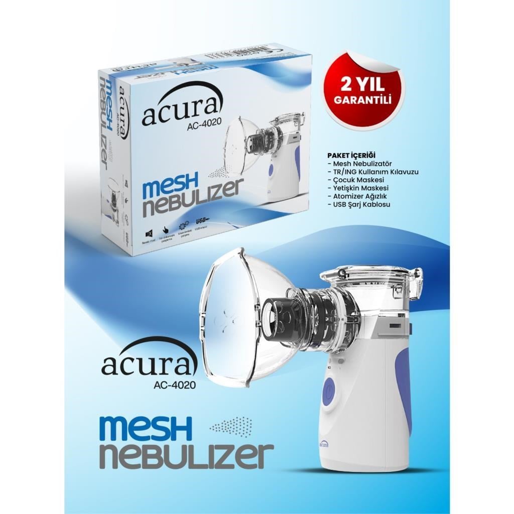 Acura Ac 4020 Taşınabilir Mesh Nebulizatör 