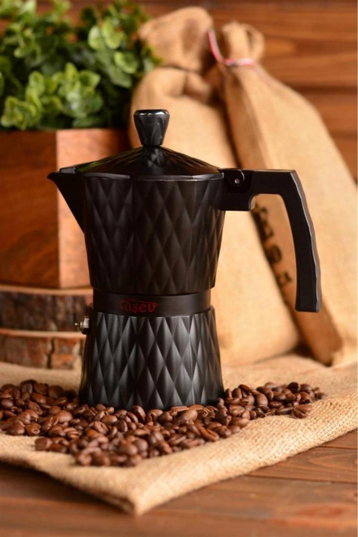 Bambum Taşev T1203 Adamante Moka Pot 6 Fincan (Alüminyum)