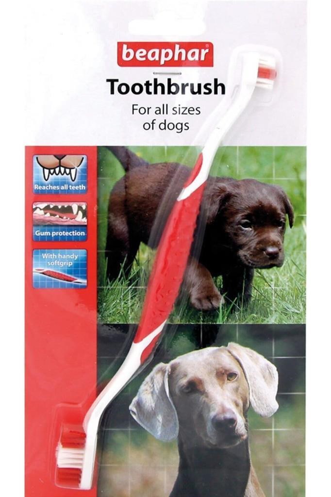 Beaphar Çift Taraflı Köpek Diş Fırça Seti