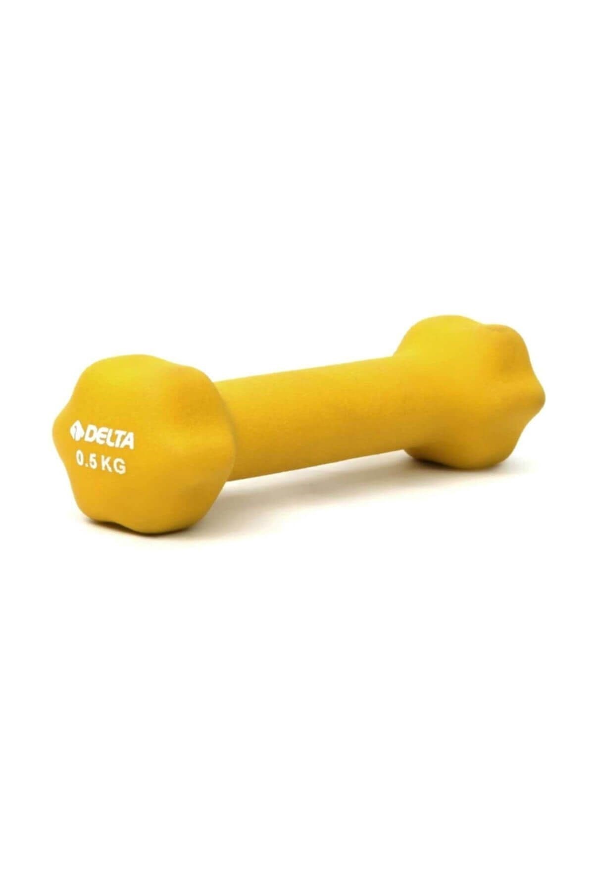 Delta 0,5 Kg x 1 Adet Deluxe Neopren Kaplı Sarı Demir Dambıl KDN 704 1 