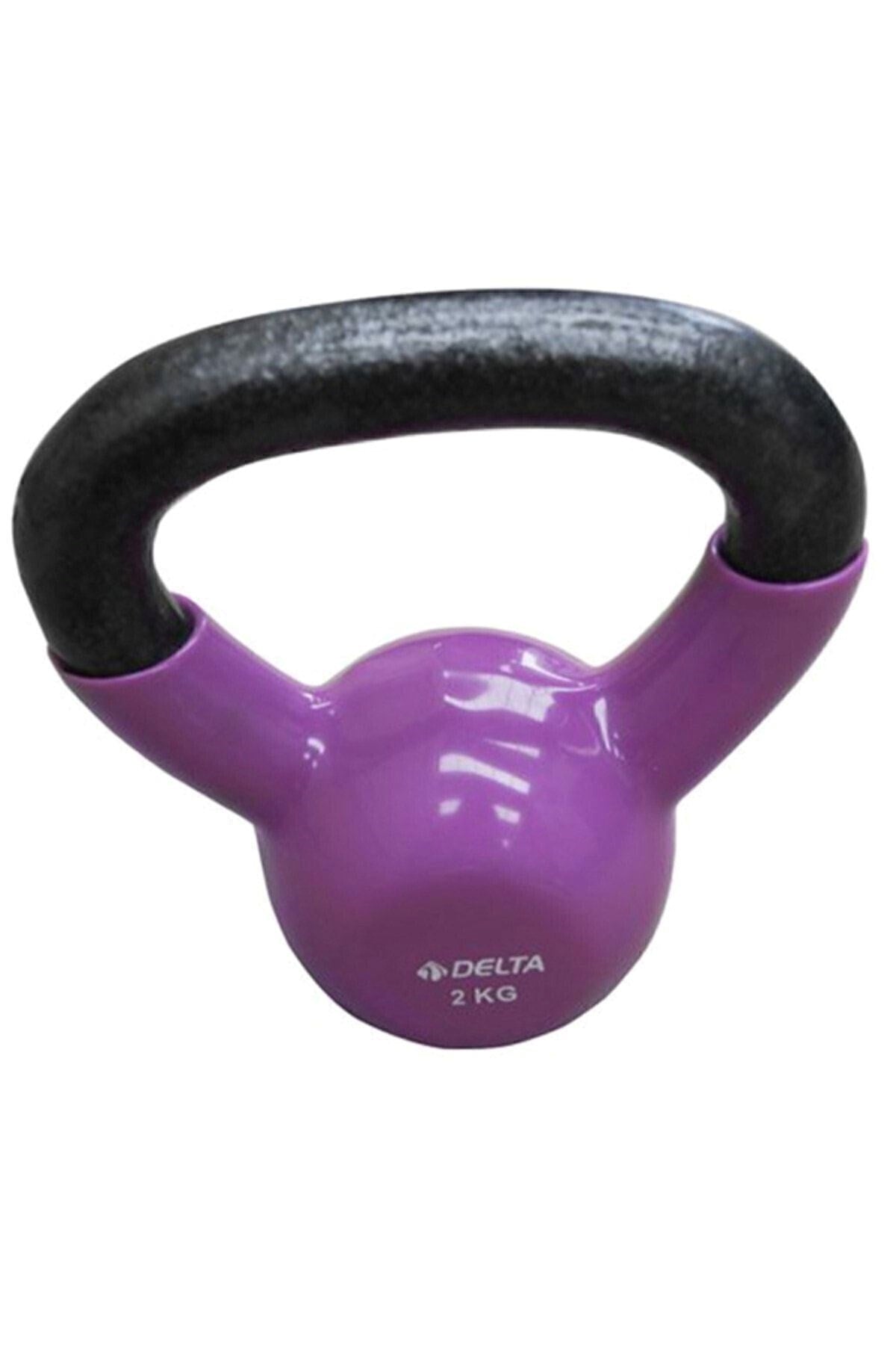 Delta 2 Kg Kettlebell Ağırlık Çaydanlık Dambıl Lila CKD 131