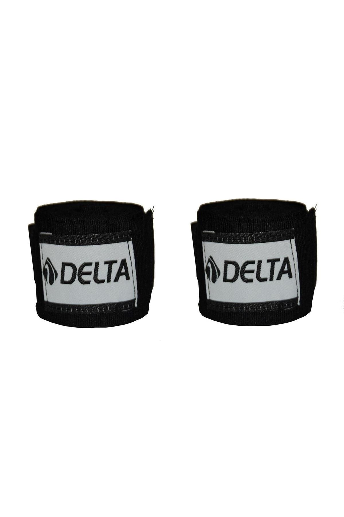 Delta Boks Kickbox Muay Thai Sanda El Bandajı 3,5 Metre x 2 Adet SBB 779 Siyah