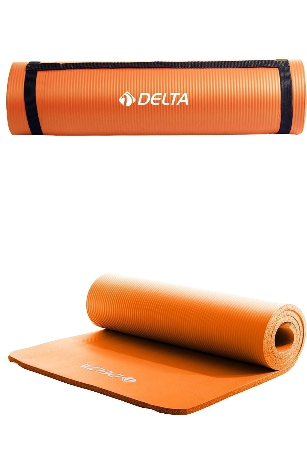Delta Konfor Zemin 10 mm Taşıma Askılı Pilates Minderi Yoga Matı Turuncu