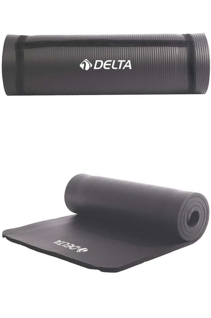 Delta Konfor Zemin 10 mm Taşıma Askılı Pilates Minderi Yoga Matı- Antrasit 