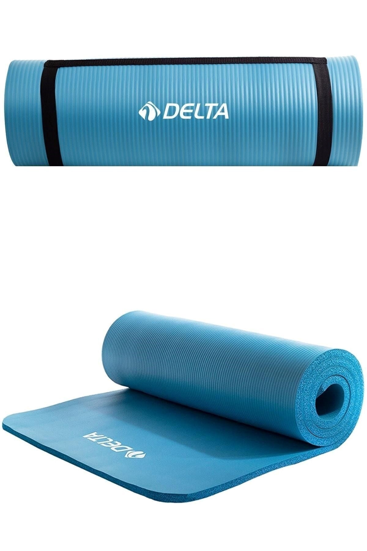 Delta Konfor Zemin 15 Mm Taşıma Askılı Pilates Minderi Yoga Matı -Mavi