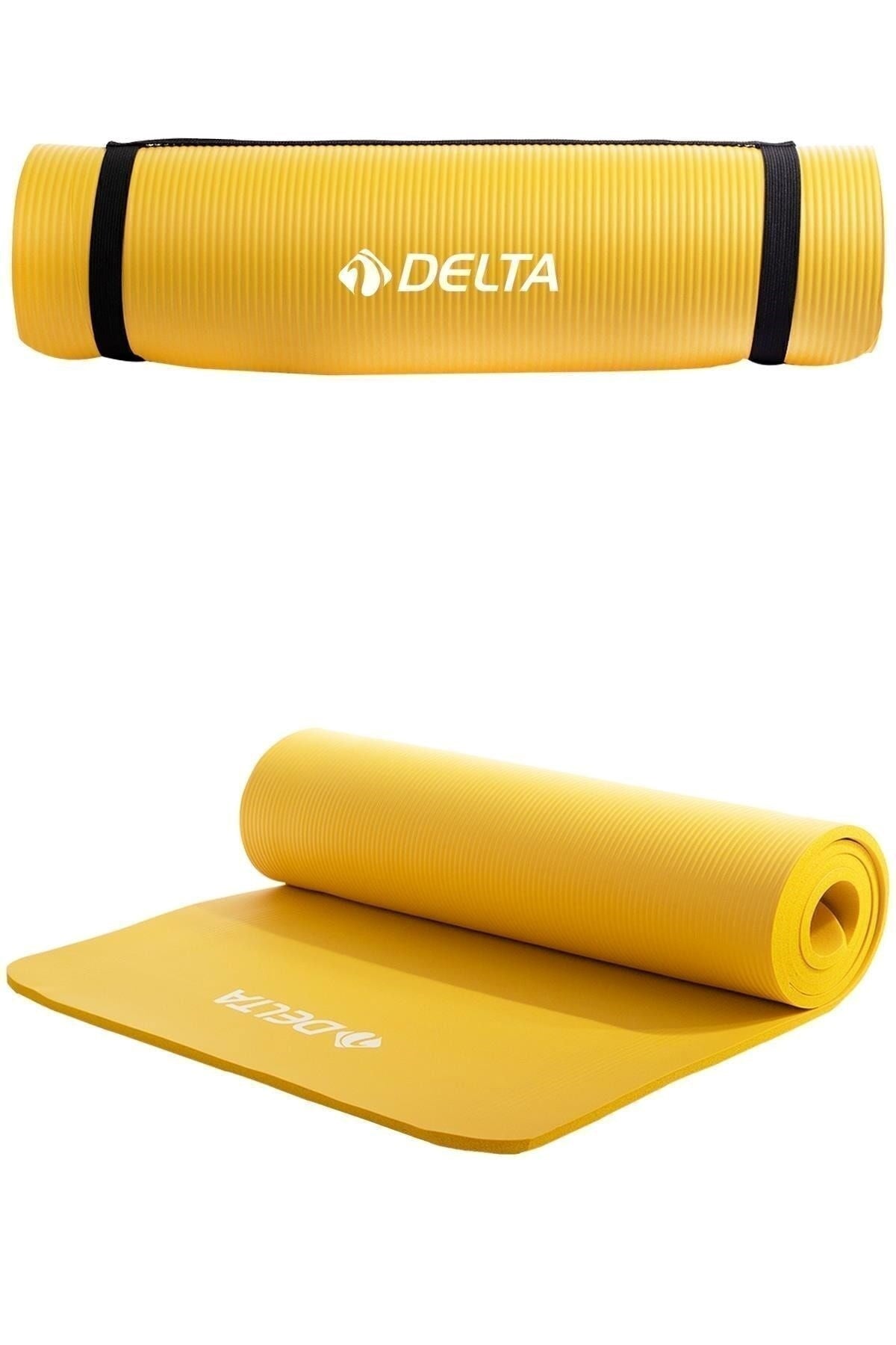 Delta Konfor Zemin 15 mm Taşıma Askılı Pilates Minderi Yoga Matı Sarı