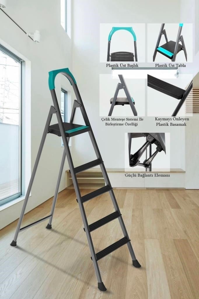 Doğrular 51304 Riser 4+1 Plastik Basamaklı Merdiven