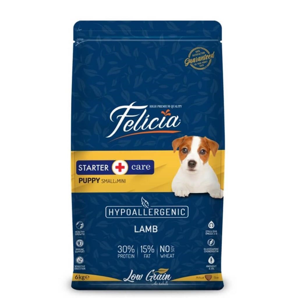 Felicia Az Tahıllı Yavru Kuzulu Small/Mini HypoAllergenic Köpek Maması  6 Kg