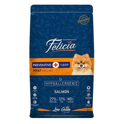 Felicia Hypoallergenic Small Mini Somonlu Küçük Irk Düşük Tahıllı Yetişkin Köpek Maması 3 Kg