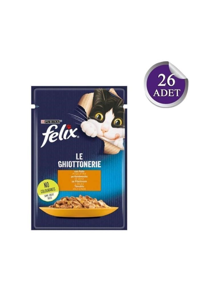 Felix Tavuklu Yetişkin Kedi Konservesi 85gr*26 Adet