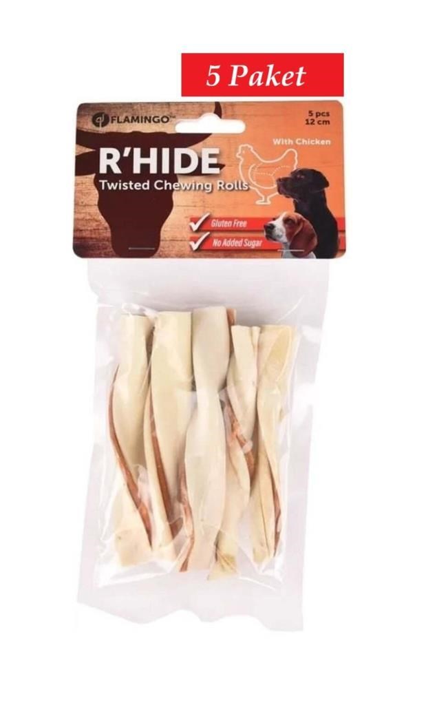 Flamingo Snacks RHide Rulo Tavuklu 12cm 70 Gr*5 Paket