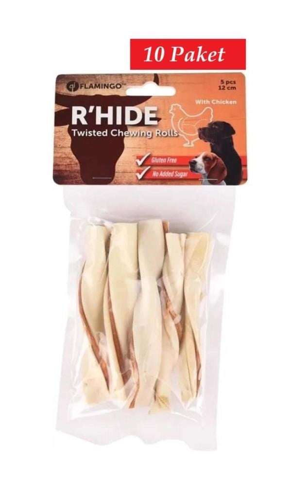 Flamingo Snacks RHide Rulo Tavuklu 12cm 70 Gr*10 Paket