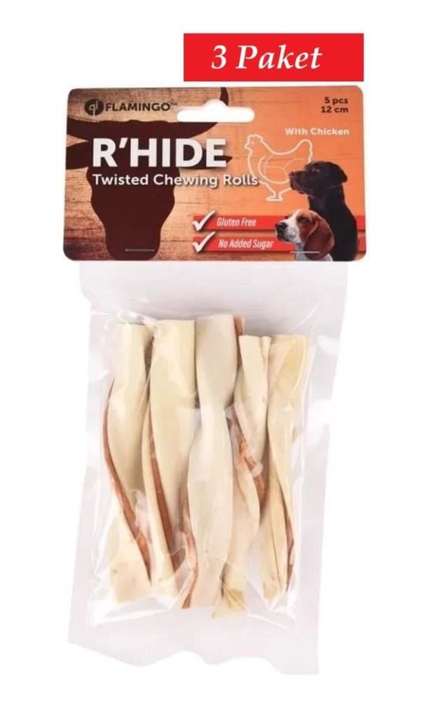 Flamingo Snacks RHide Rulo Tavuklu 12cm 70 Gr*3 Paket