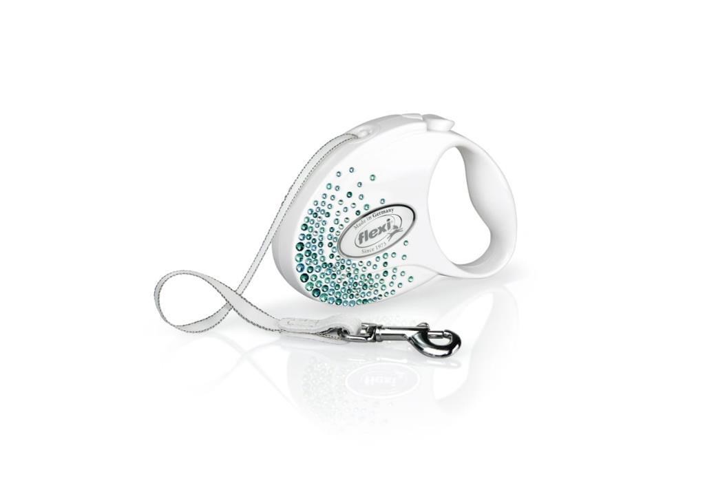 Flexi Glam Splash Ocean S Beden Beyaz 3MT Şerit Tasma