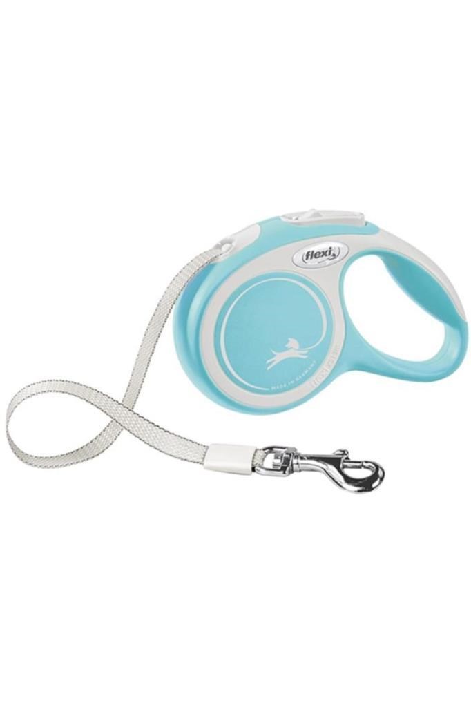 Flexi New Comfort Otomatik Açik Mavi Serit Gezdirme Medium 5 Metre