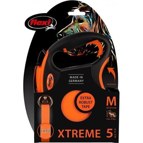 Flexi XTREME Otomatik Şerit Köpek Gezdirme Kayışı 5 Metre Medium