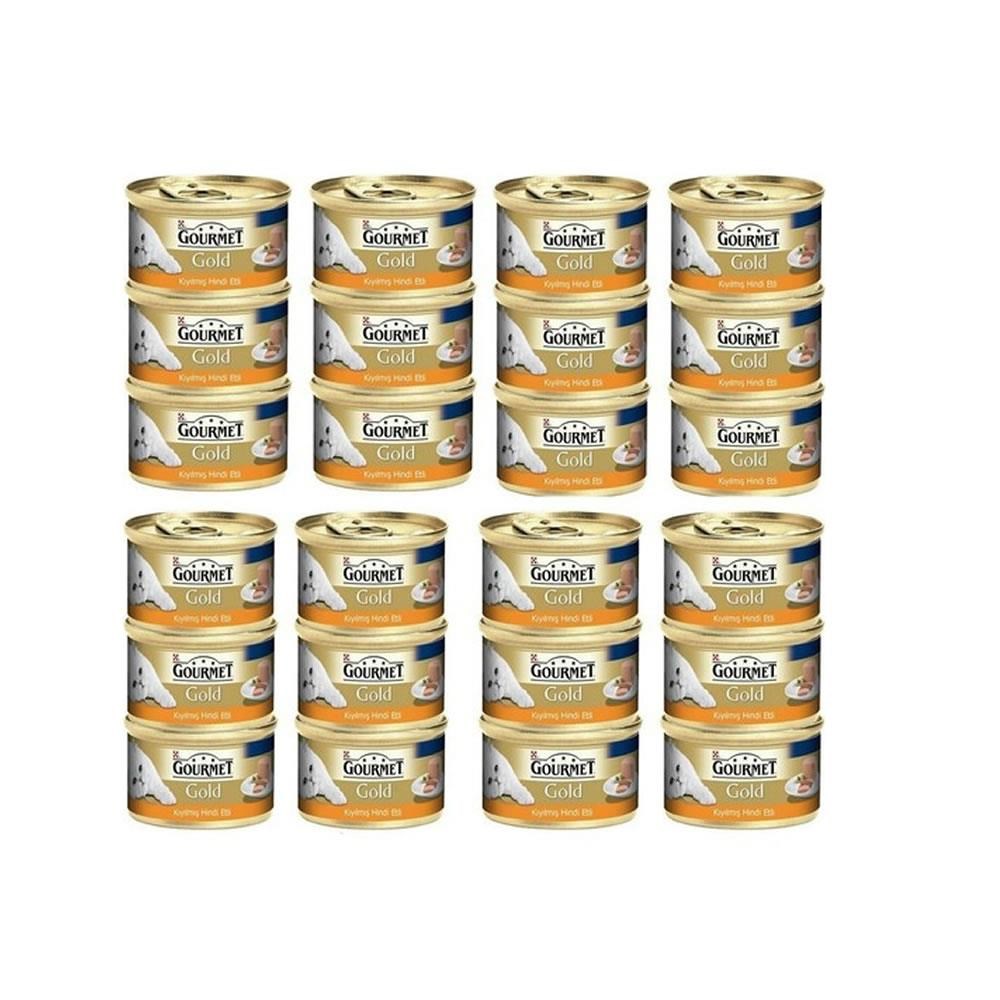Gourmet Gold Kiyilmis Hindi Etli Yas Kedi Mamasi 85 gr X 24 Adet
