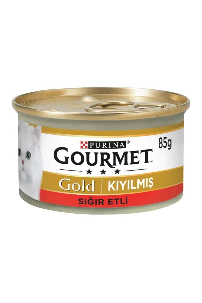 Gourmet Gold Kıyılmış Sığır Etli Kedi Konservesi 85 gr*24 ADET