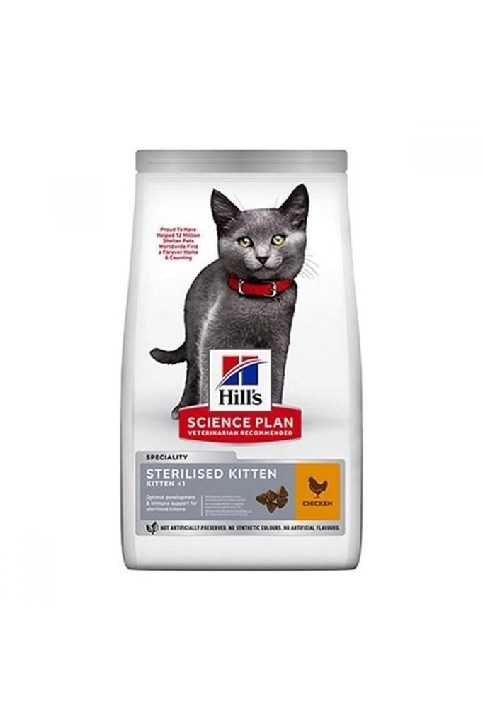 Hills Kitten Sterilised Tavuklu Kısırlaştırılmış Yavru Kedi Maması 1,5kg