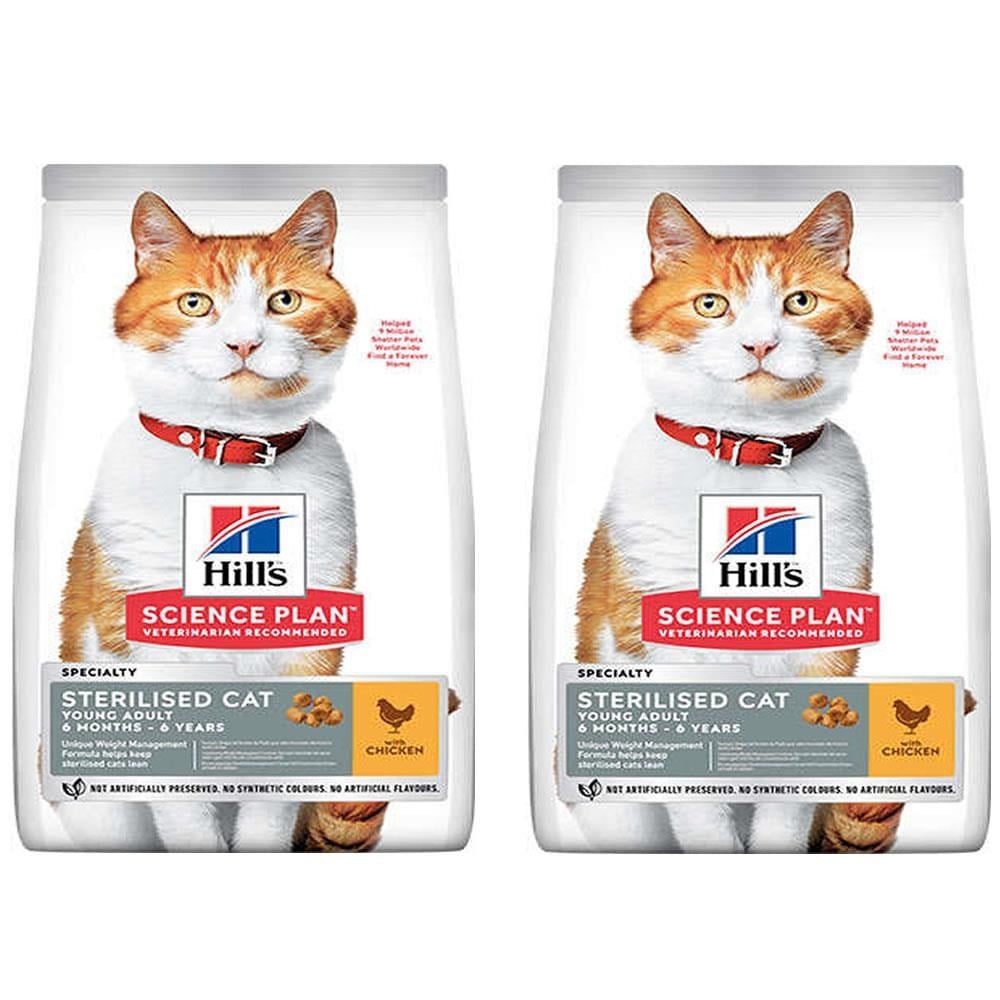 Hill'S Tavuklu Kısırlaştırılmış Kedi Maması 3 Kg 2 Adet