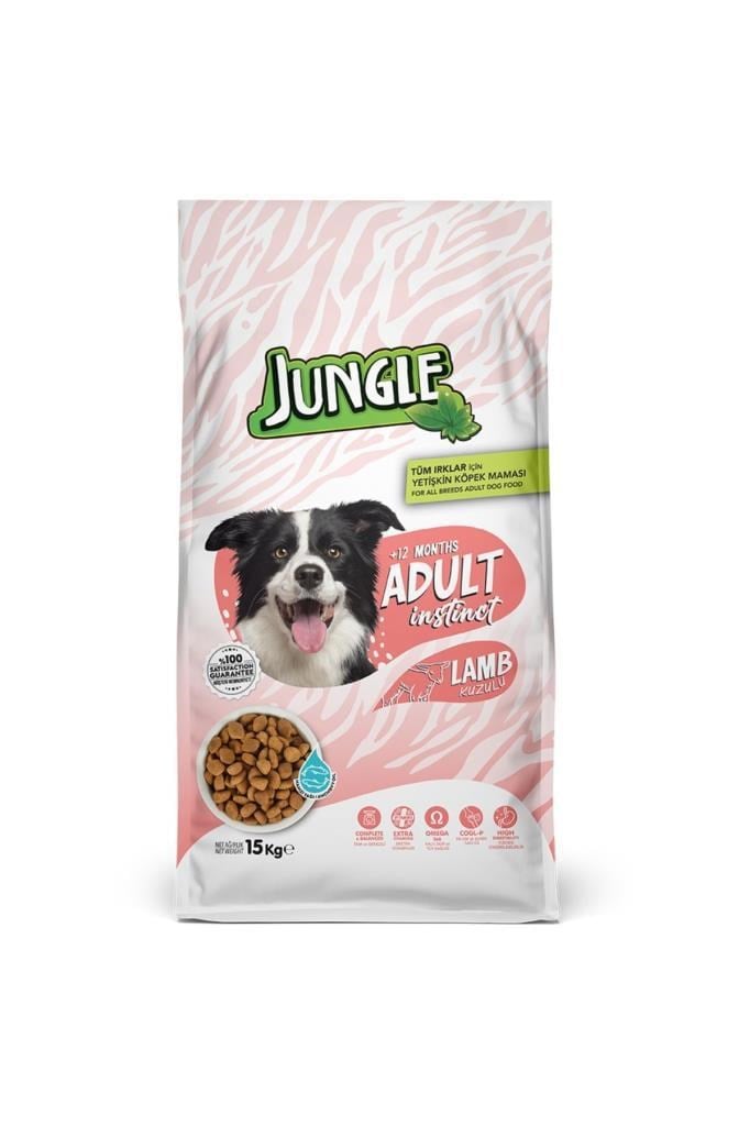 Jungle Kuzu Etli Yetişkin Köpek Maması 15 Kg