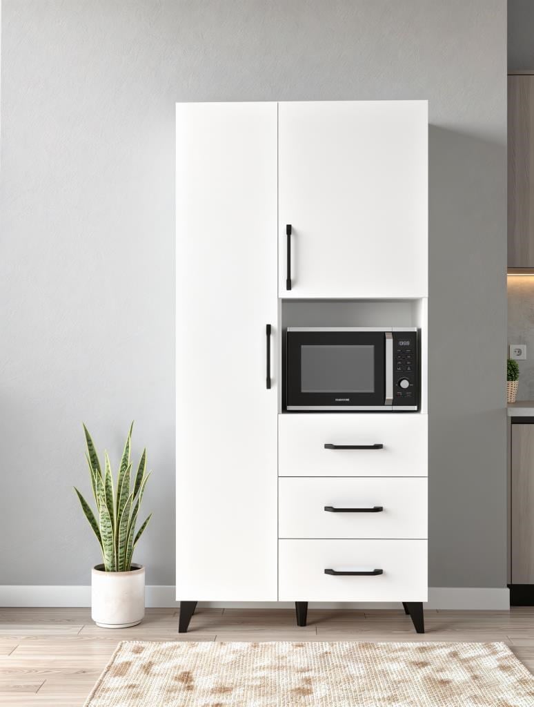 Kuzeylife Elite Beyaz Mutfak Dolabı