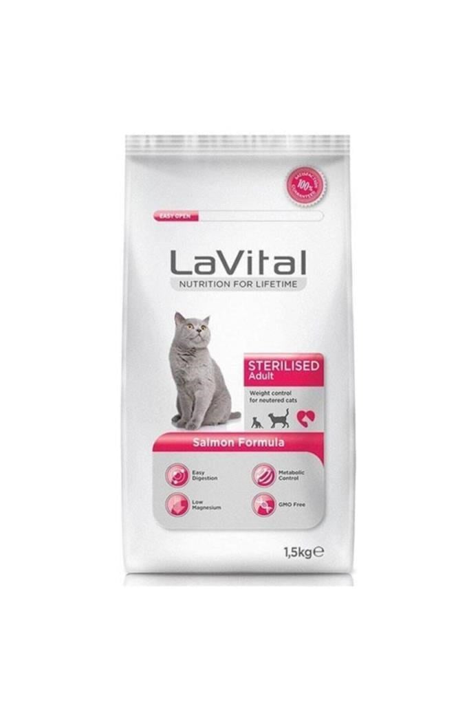 La Vital Somonlu Kısırlaştırılmış Kedi Maması 1,5 Kg