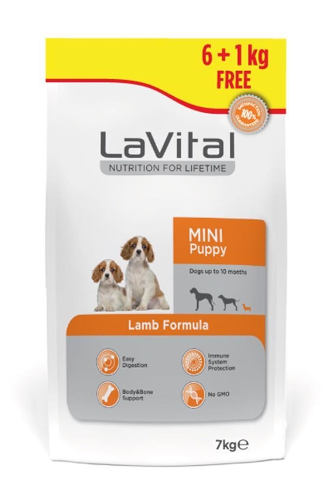 LaVital Kuzu Etli Küçük Irk Yavru Kuru Köpek Maması 6+1 Kg