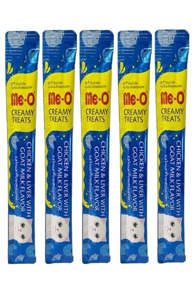 Me-O Tavuklu Ciğerli ve Keçi Sütlü Kedi Ödül Maması 15 Gr*5 ADET