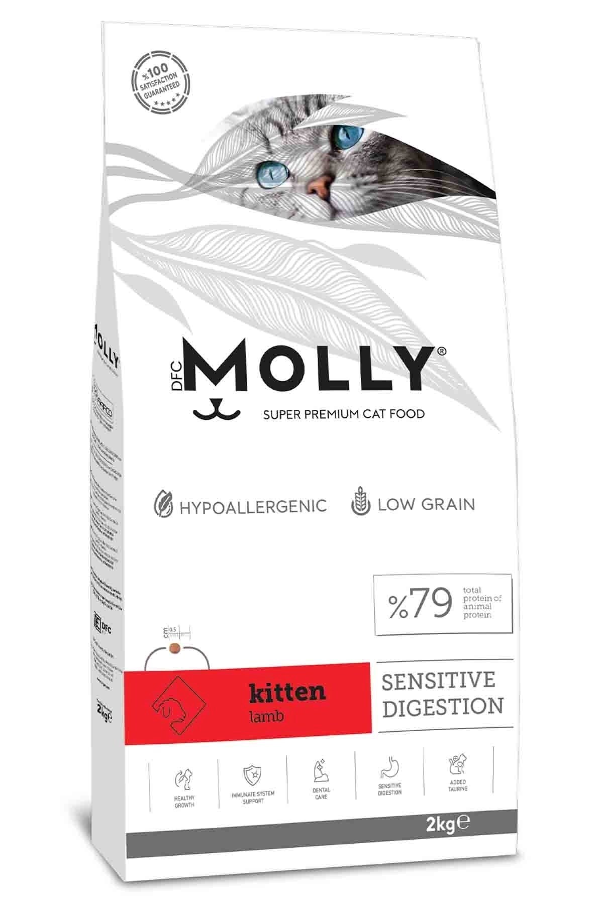 Molly Hipoalerjenik Kuzulu Düşük Tahıllı  Yavru Kedi maması  2kg