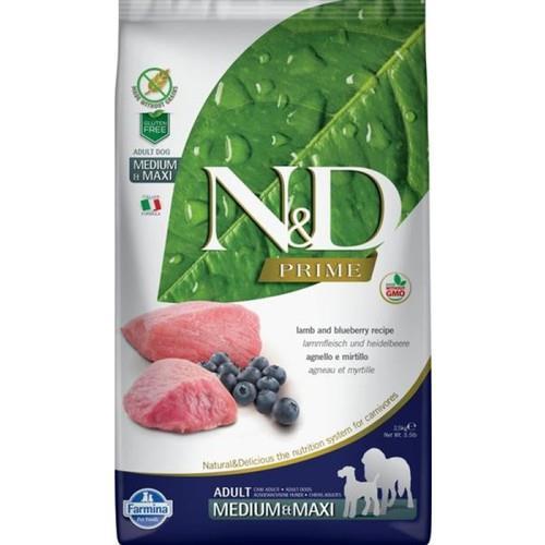 N&D Tahilsiz Kuzu Etli Yaban Mersinli 2.5 Kg Medium Maxi Yetiskin
