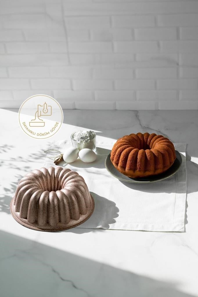 Nehir Açelya Rose Gold Döküm Kek Kalıbı 25cm