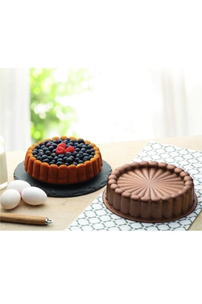 Nehir Papatya Rose Gold Döküm Tart Kalıbı 26 Cm