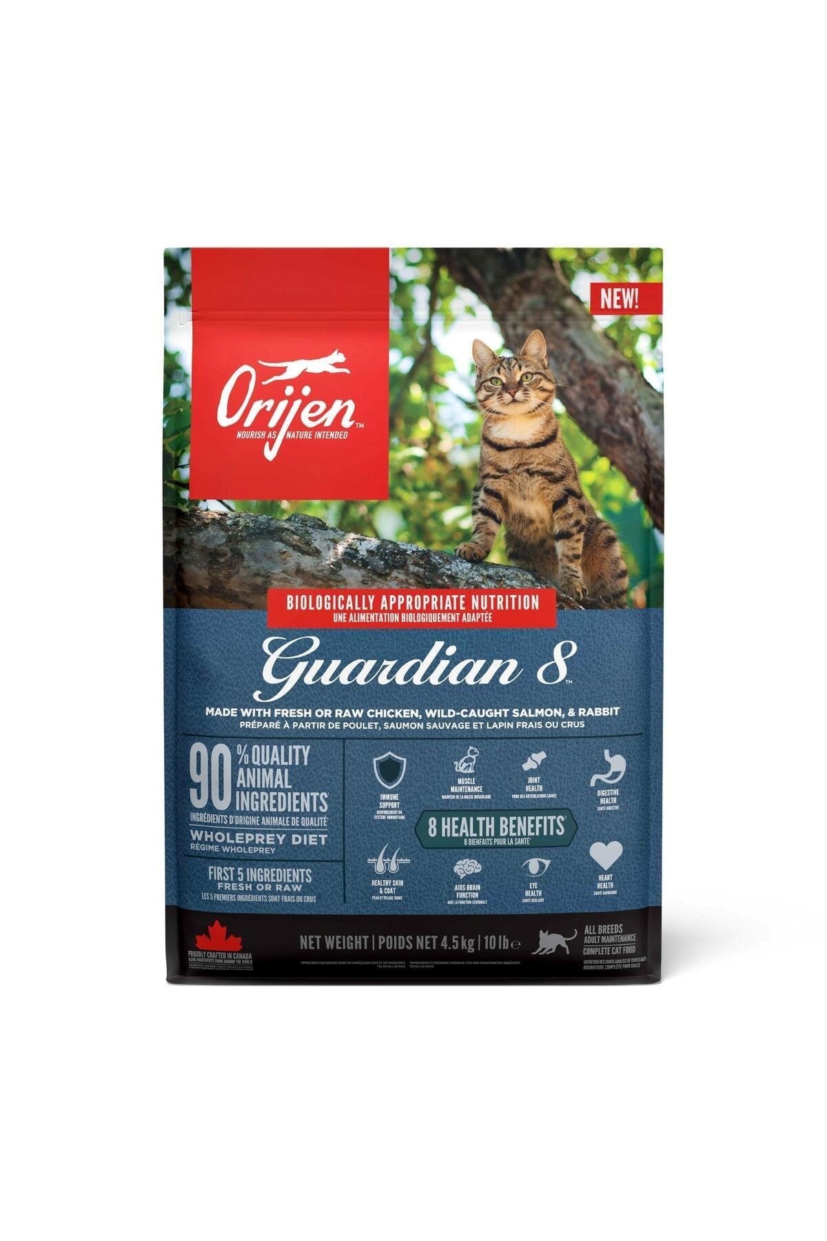 Orijen Guardian 8 Yetişkin Kedi Maması 4,5 Kg