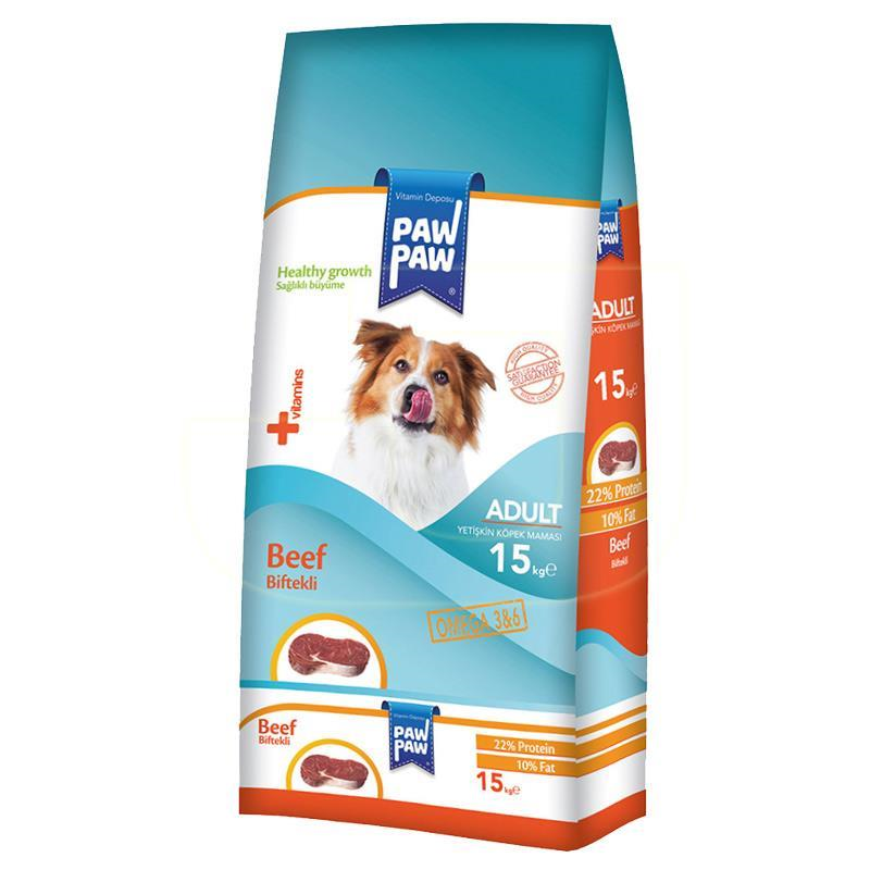 Paw Paw Biftekli Yetişkin Köpek Maması 15 kg