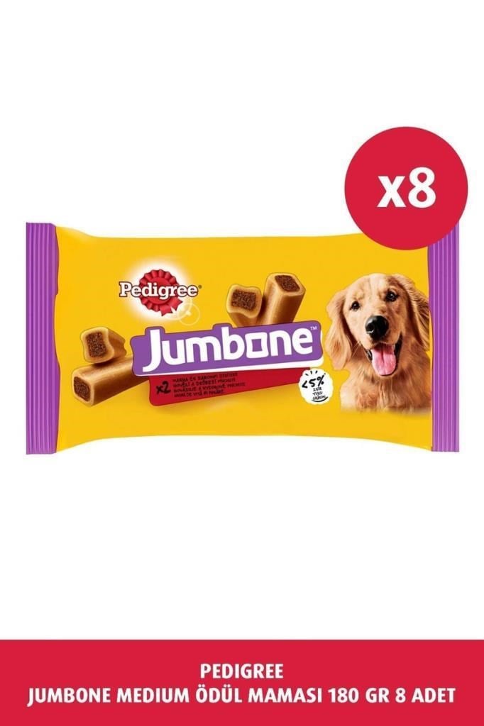 Pedigree Jumbone Sığır Etli Köpek Ödül Maması 180 G*8