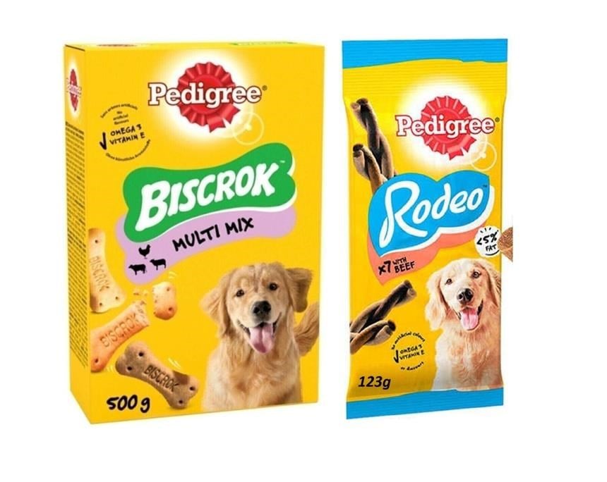 Pedigree Köpek Ödül Maması Seti 10 Parça – Biscrok ve Rodeo Karma Paket