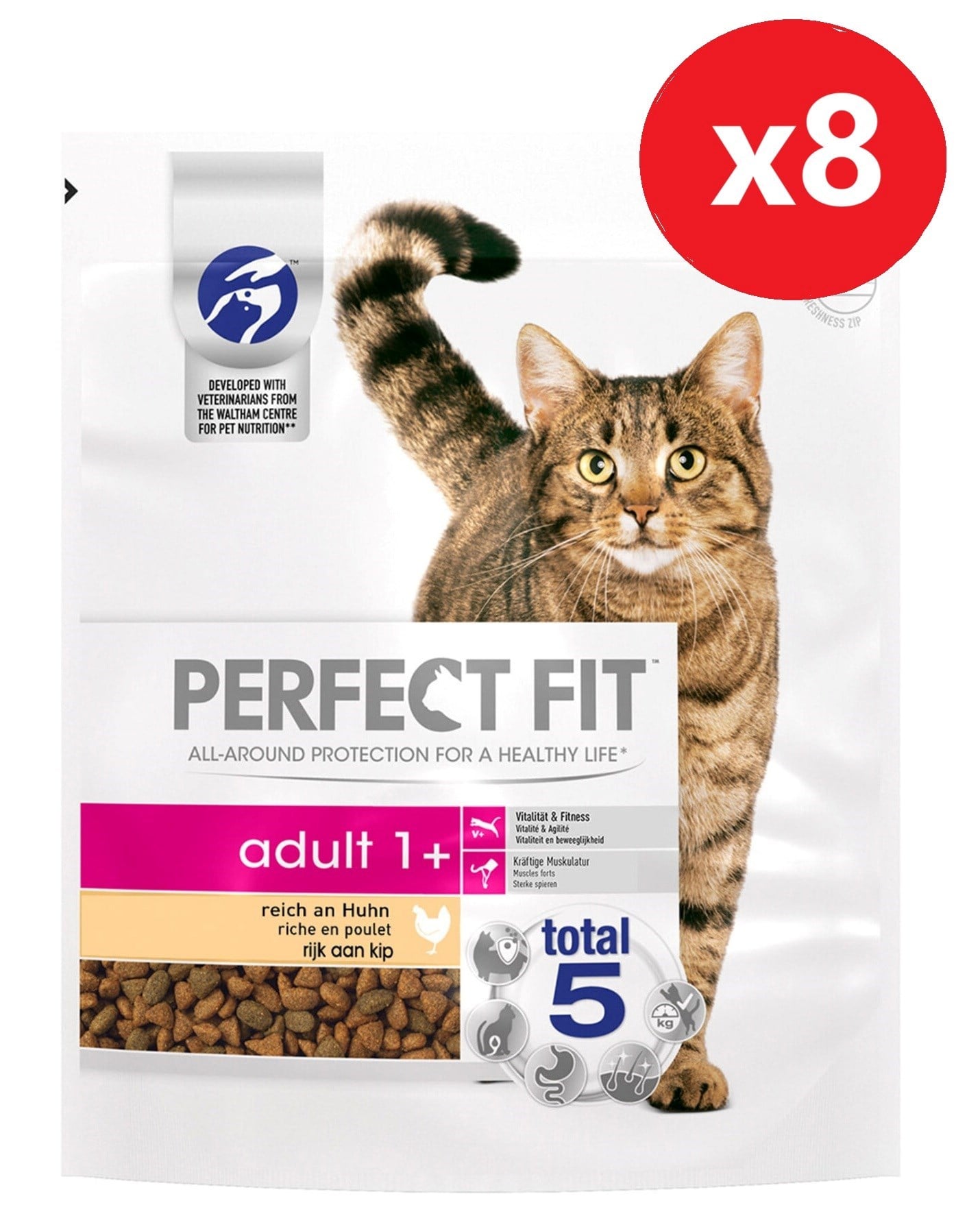 Perfect Fıt Yetişkin Hindili Kuru Kedi Maması 750Gr*8 Adet