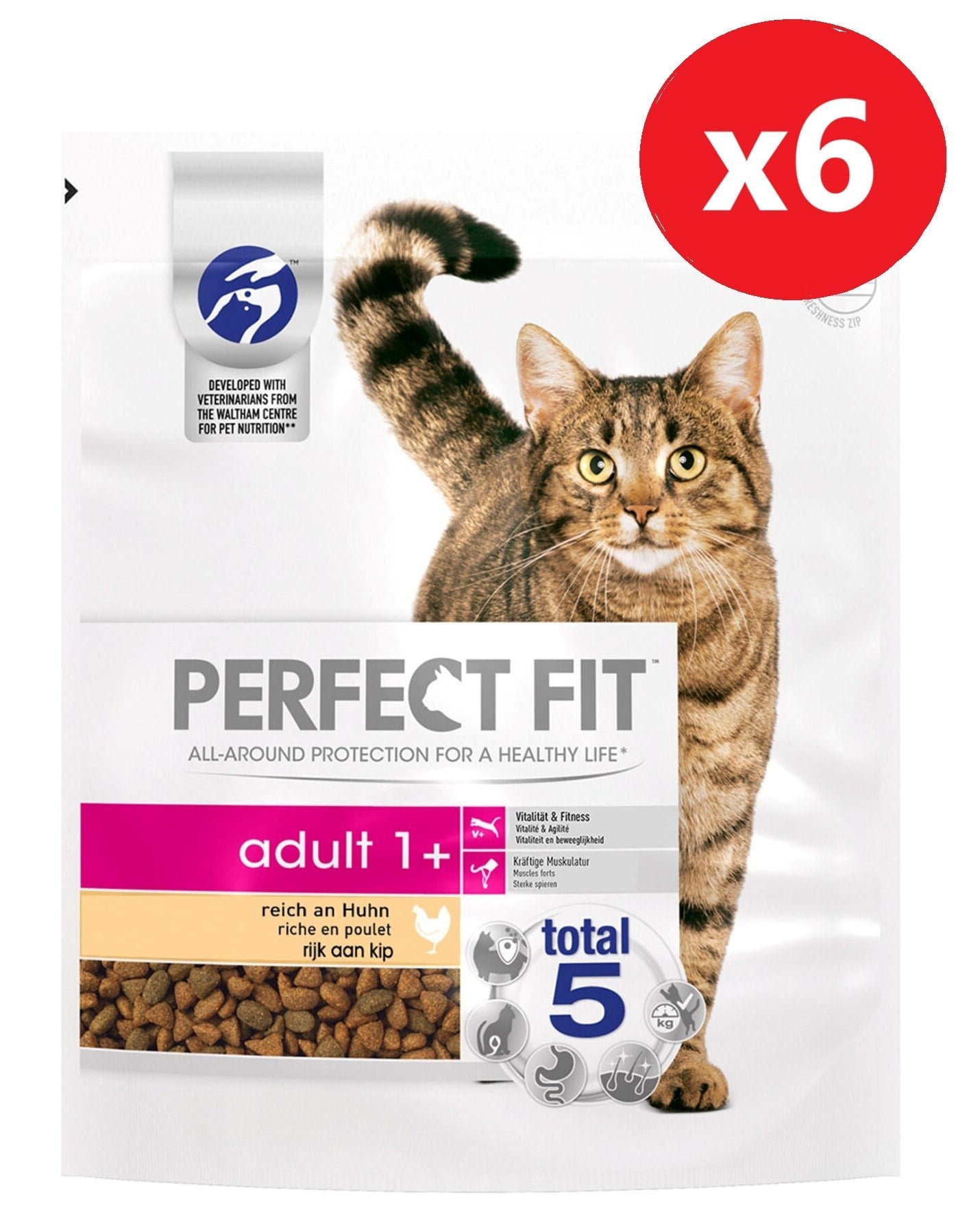 Perfect Fıt Yetişkin Hindili Kuru Kedi Maması 750Gr*6 Adet