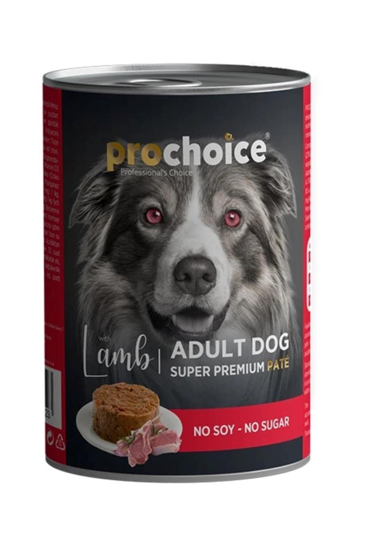 Pro Choice Kuzu Etli Sekersiz Ezme Yetiskin Köpek Konservesi 400gr*24 ADET
