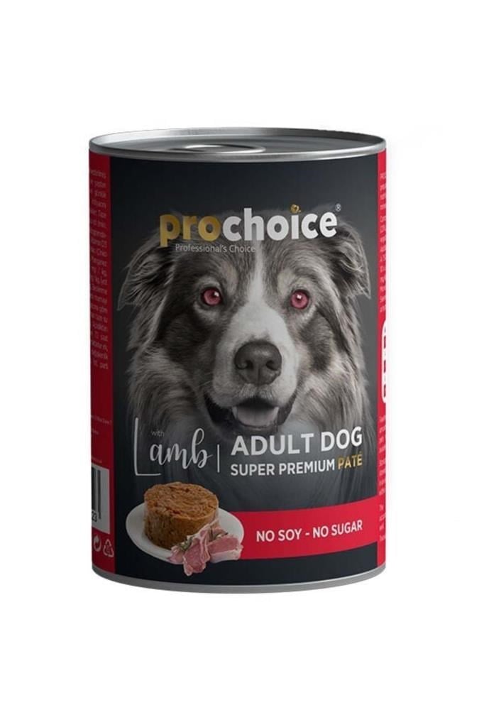 Pro Choice Kuzu ve Somon Etli Havuçlu Sekersiz Ezme Yetiskin Köpek Konservesi 400gr
