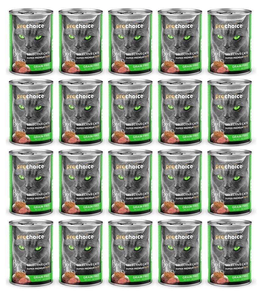Pro Choice Selective Biftek Ve Cigerli Kiyilmis Yetiskin Kedi Konservesi 400 Gr*20 ADET